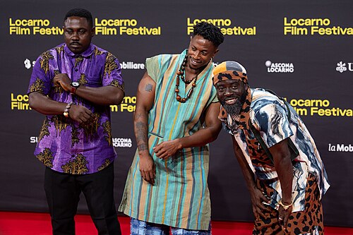 Director Amartei Armar with cast and crew of Ego Reach We all at the 79th Locarno Film Festival 2026