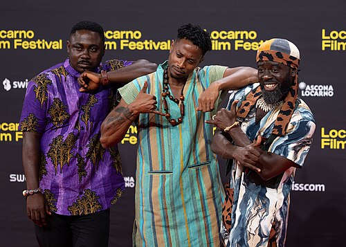 Director Amartei Armar with cast and crew of Ego Reach We all at the 79th Locarno Film Festival 2026