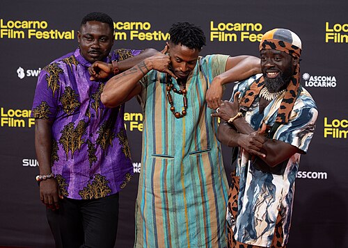 Director Amartei Armar with cast and crew of Ego Reach We all at the 79th Locarno Film Festival 2026