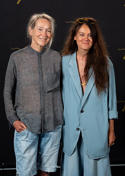Director Isabelle Stever and writer Anna Melikova at the 79th Locarno Film Festival 2026