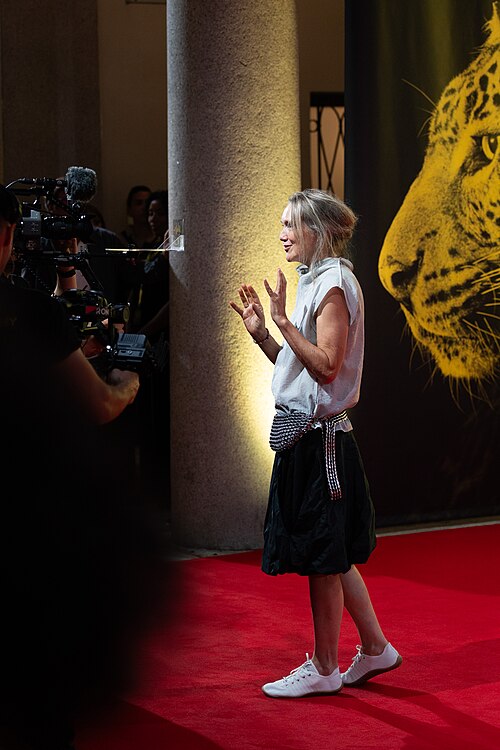 Director Isabelle Stever on the red carpet at the 79th Locarno Film Festival 2026