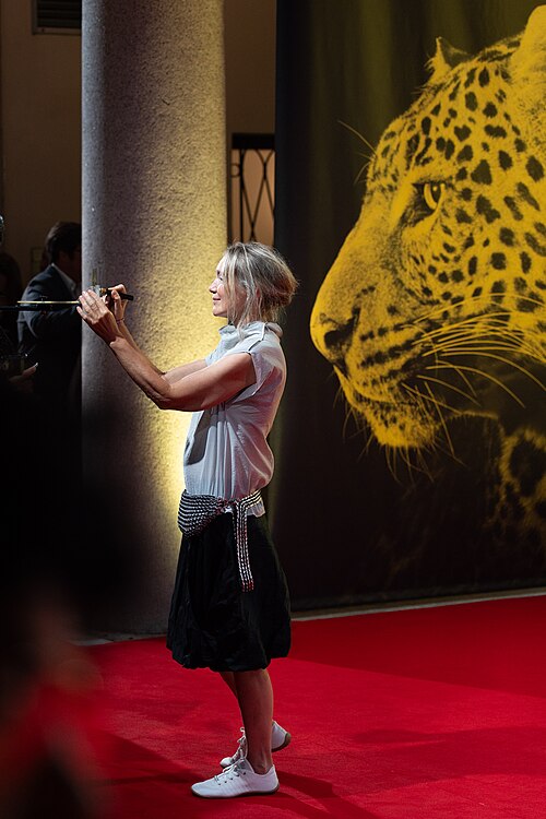 Director Isabelle Stever on the red carpet at the 79th Locarno Film Festival 2026