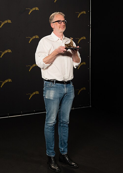 Director James Gray with his Pardo alla Carriera award at the 79th Locarno Film Festival 2026