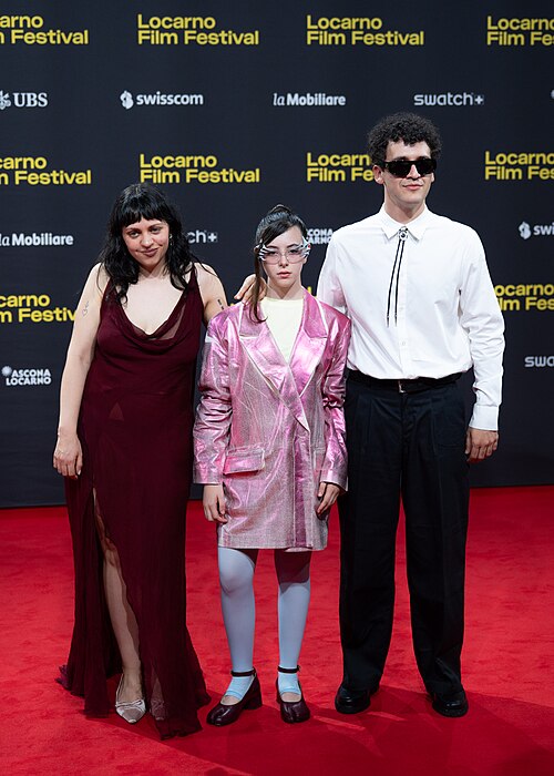 Director Lucila Mariani and cast on the red carpet at the 79th Locarno Film Festival 2026