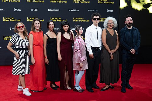 Director Lucila Mariani and cast on the red carpet at the 79th Locarno Film Festival 2026