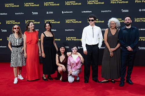 Director Lucila Mariani and cast on the red carpet at the 79th Locarno Film Festival 2026