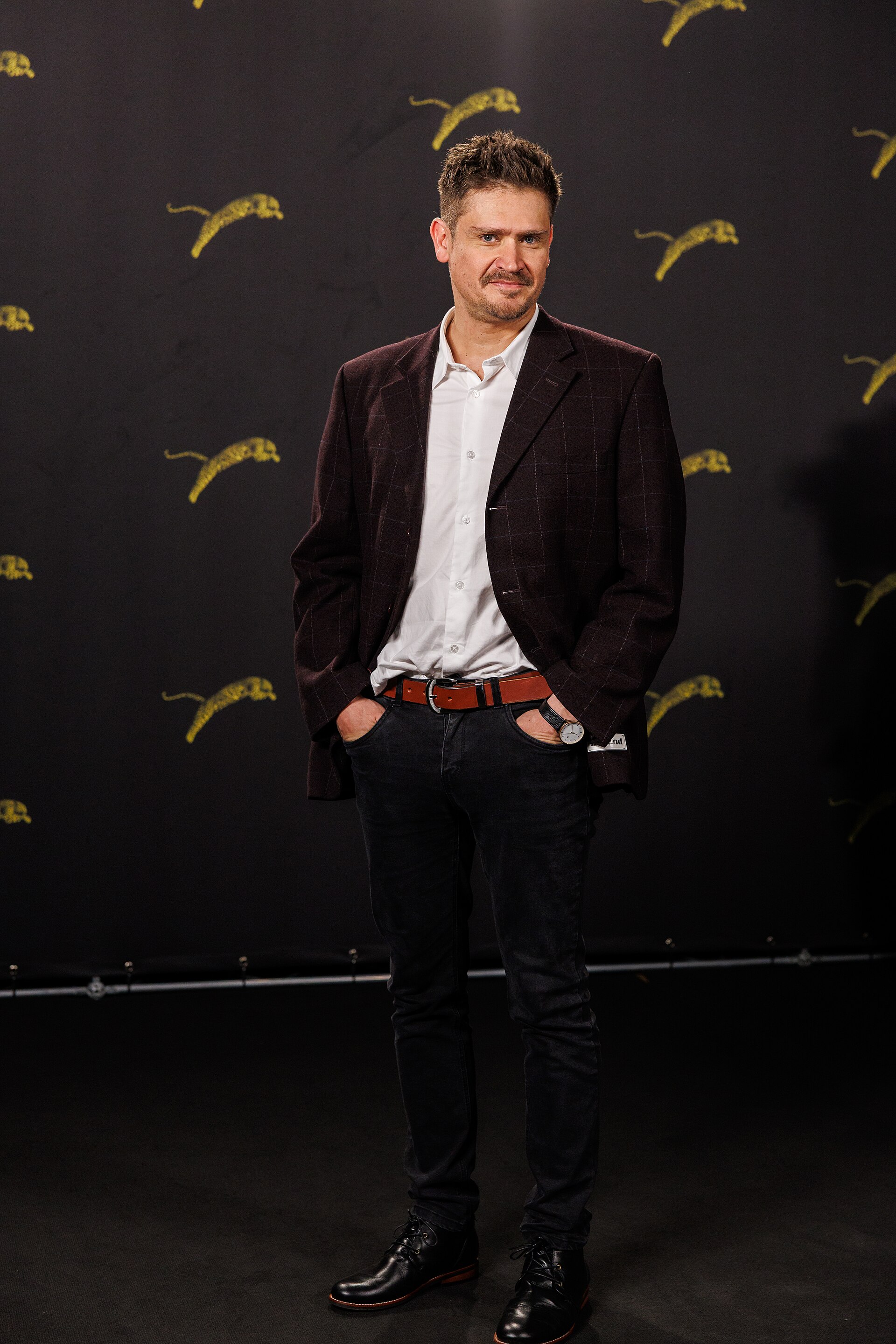 Director Sergio Castro-San Martín attends "Il Cileno"  (The Chilean) photocall during the 79th Locarno Film Festival on August 13, 2026 in Locarno, Switzerland.