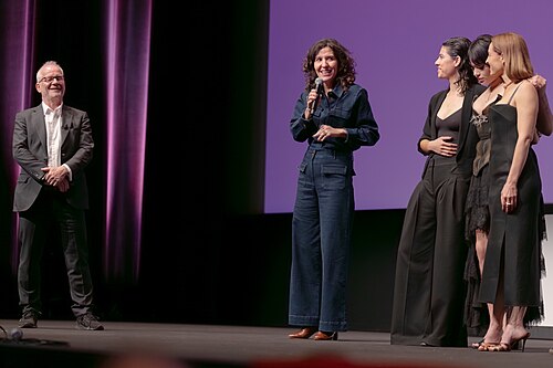 Director Valentina Maurel and cast of the film, Simpre Soy Tu Animal Materno, at 2026 Cannes Film Festival