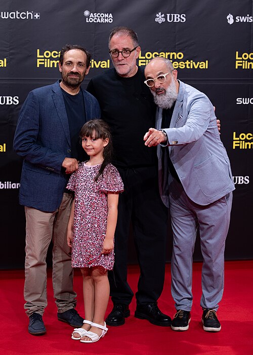 Director of Armony and cast on the red carpet at the 79th Locarno Film Festival