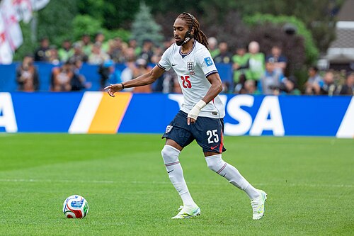 Djed Spence during England v Ghana on 23 June 2026 at the 2026 FIFA World Cup