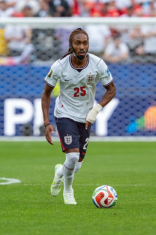 Djed Spence during England v Ghana on 23 June 2026 at the 2026 FIFA World Cup