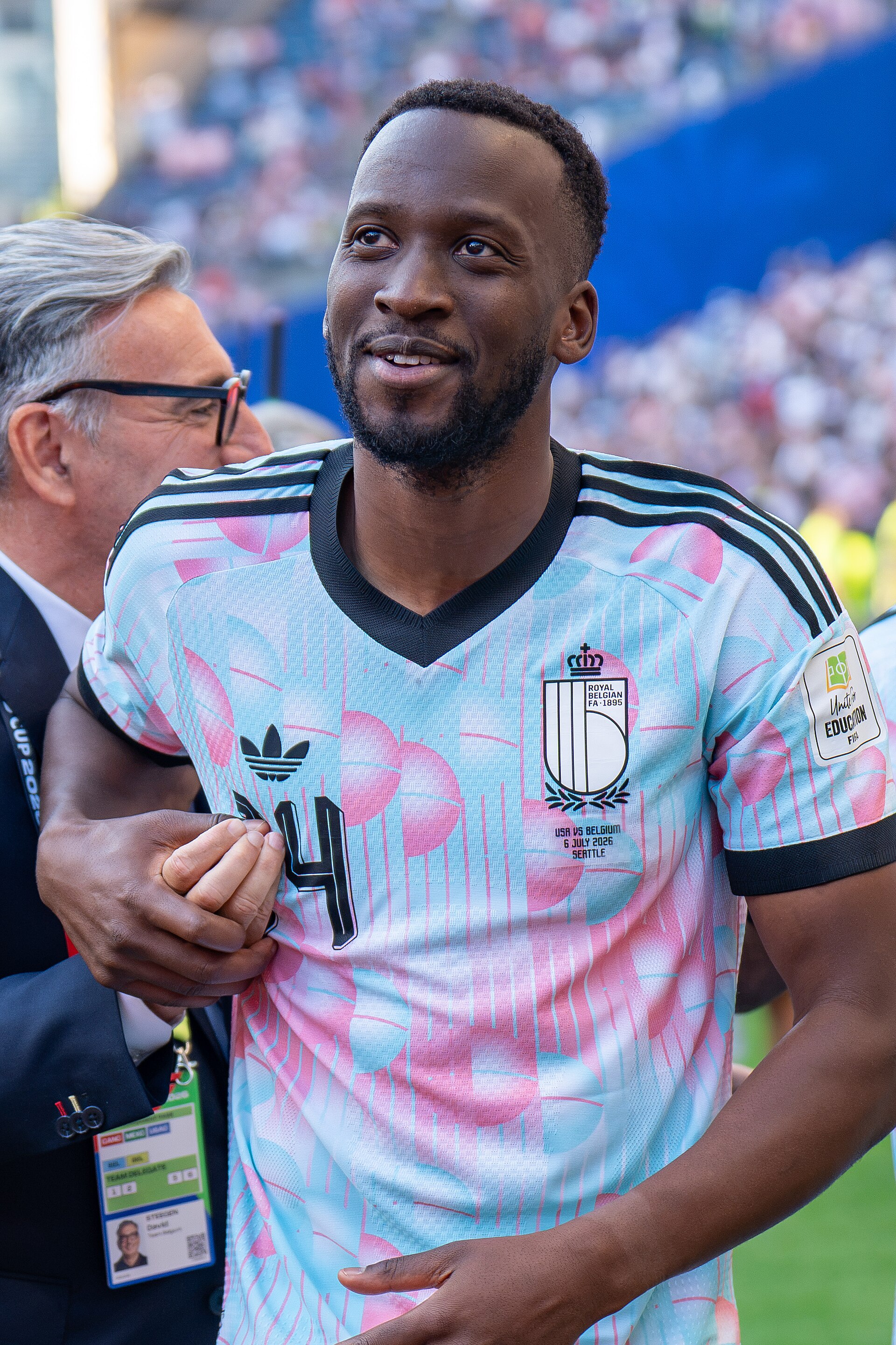 Dodi Lukebakio during Belgium v United States at the 2026 FIFA World Cup