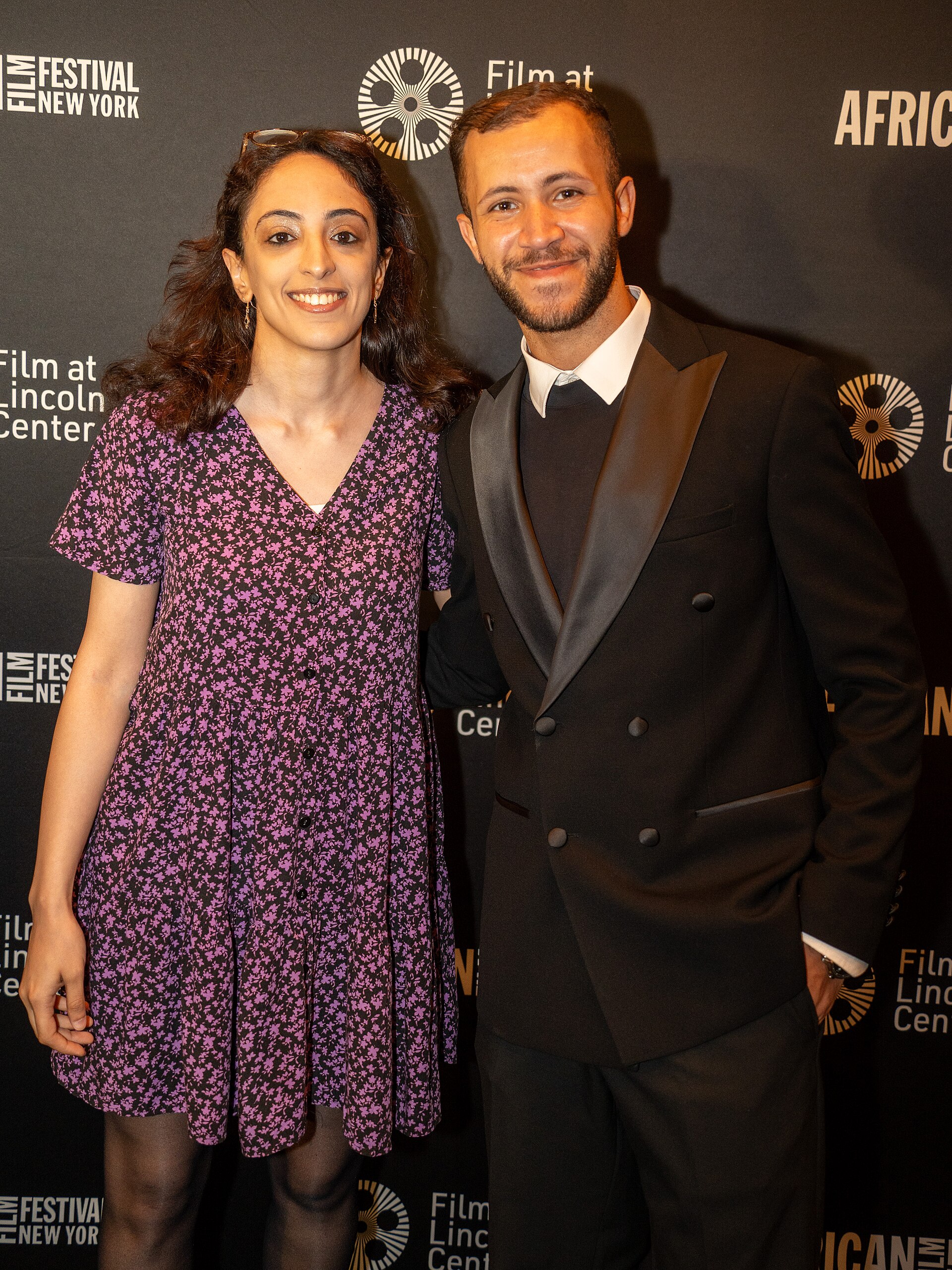 Doha Hamdy and Ahmed Samir at the 2025 New York African Film Festival