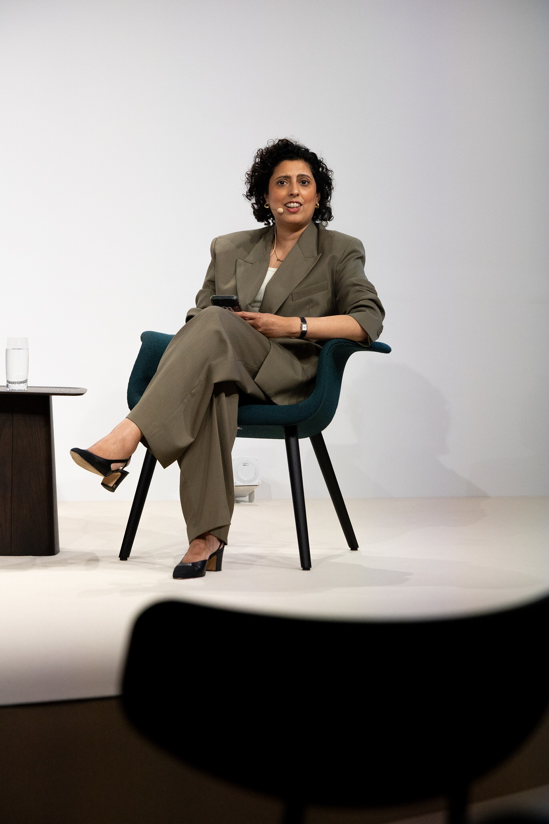 Dr. Sara Raza, artistic director and chief curator of the Centre for Contemporary Arts in Tashkent, at the Art Basel international art fair in Basel, Switzerland in June 2025.
