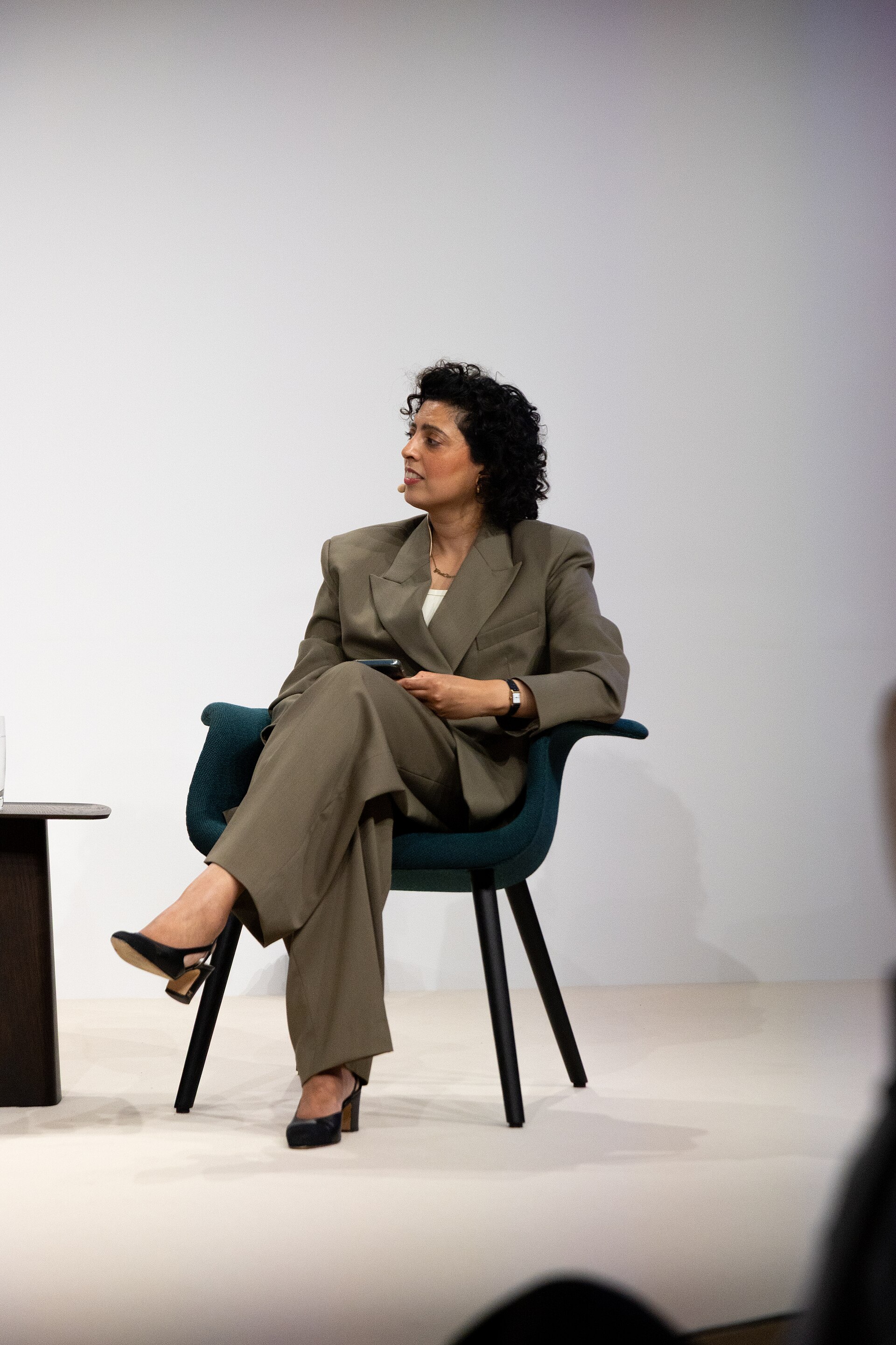 Dr. Sara Raza, artistic director and chief curator of the Centre for Contemporary Arts in Tashkent, at the Art Basel international art fair in Basel, Switzerland in June 2025.