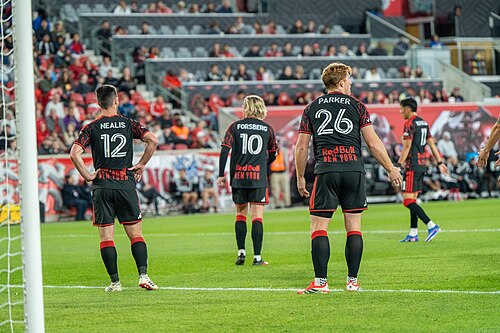 Dylan Nealis Emil Forsberg Tim Parker during New York Red Bulls vs FC Dallas on May 2, 2026