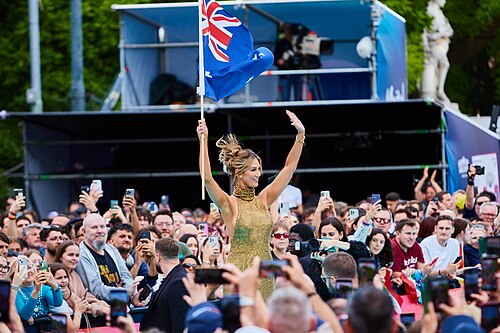 ESC 2026 Turquoise Carpet Event Delta Goodrem 003