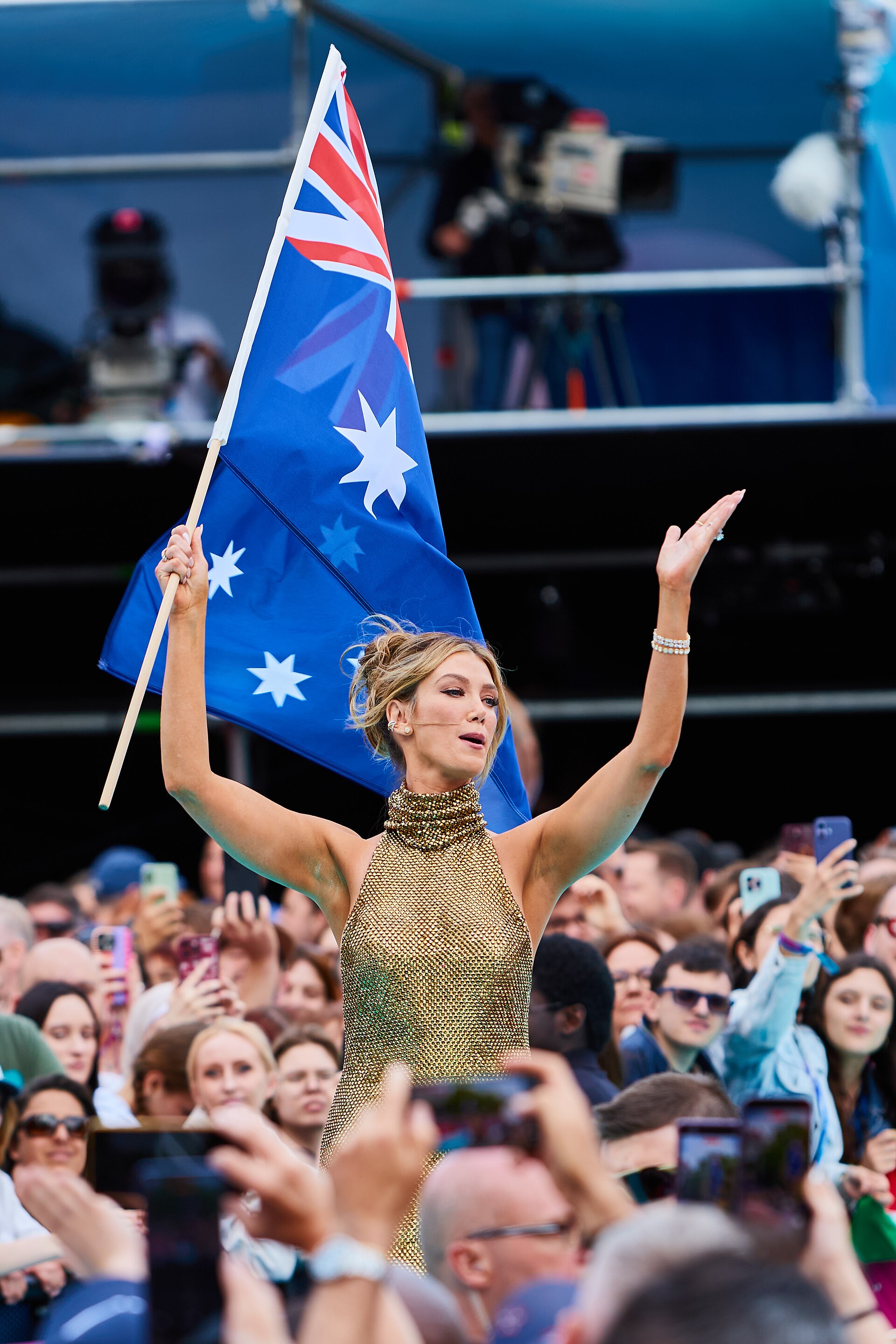ESC 2026 Turquoise Carpet Event Delta Goodrem 004