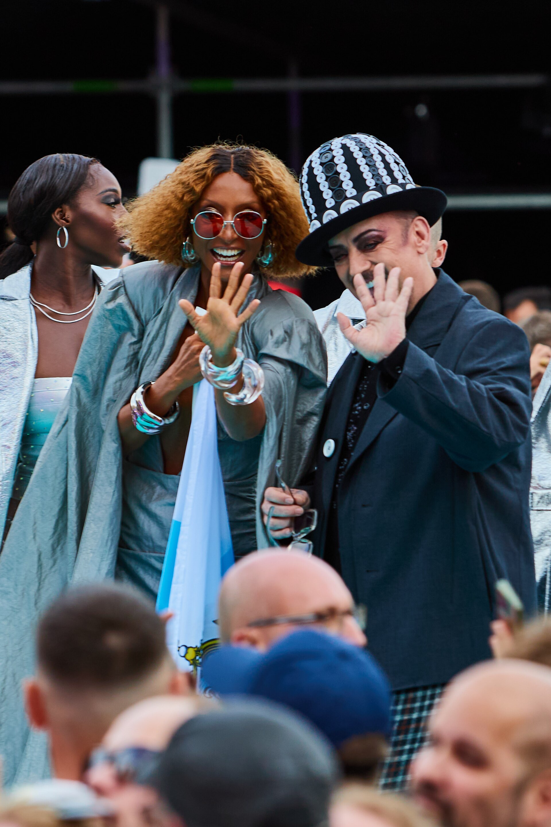 ESC 2026 Turquoise Carpet Event Senhit and Boy George 004