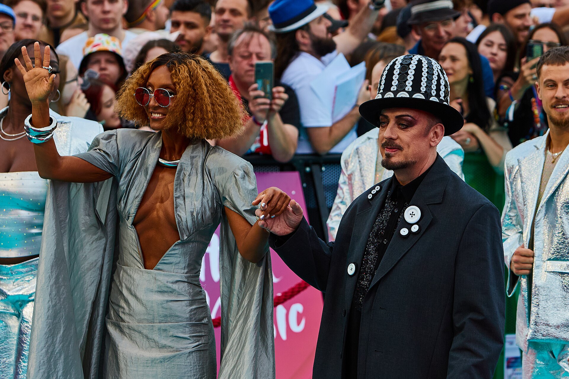 ESC 2026 Turquoise Carpet Event Senhit and Boy George 007
