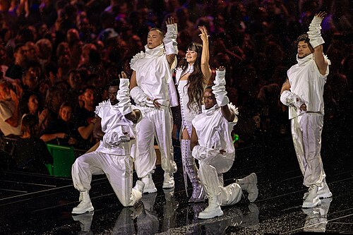 ESSYLA performing Dancing on the Ice, representing Belgium in the 1st Semi Final of the 2026 Eurovision Song Contest in Vienna