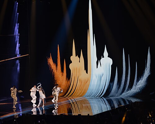 ESSYLA performing Dancing on the Ice, representing Belgium in the 1st Semi Final of the 2026 Eurovision Song Contest in Vienna