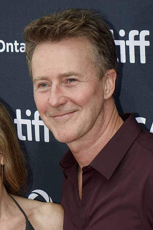Ed Norton and Shauna Robertson attend "Wake Up Dead Man: A Knives Out Mystery" world premiere.