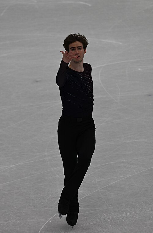 MILAN, ITALY - 07 FEBRUARY 2026: Edward Appleby of Great Britain compete during the Figure Skating Team Event Men Single Skating-Short Program at the Olympic Winter Games Milano Cortina 2026  Milano Ice Skating Arena on February 07, 2026 in Milan, Italy