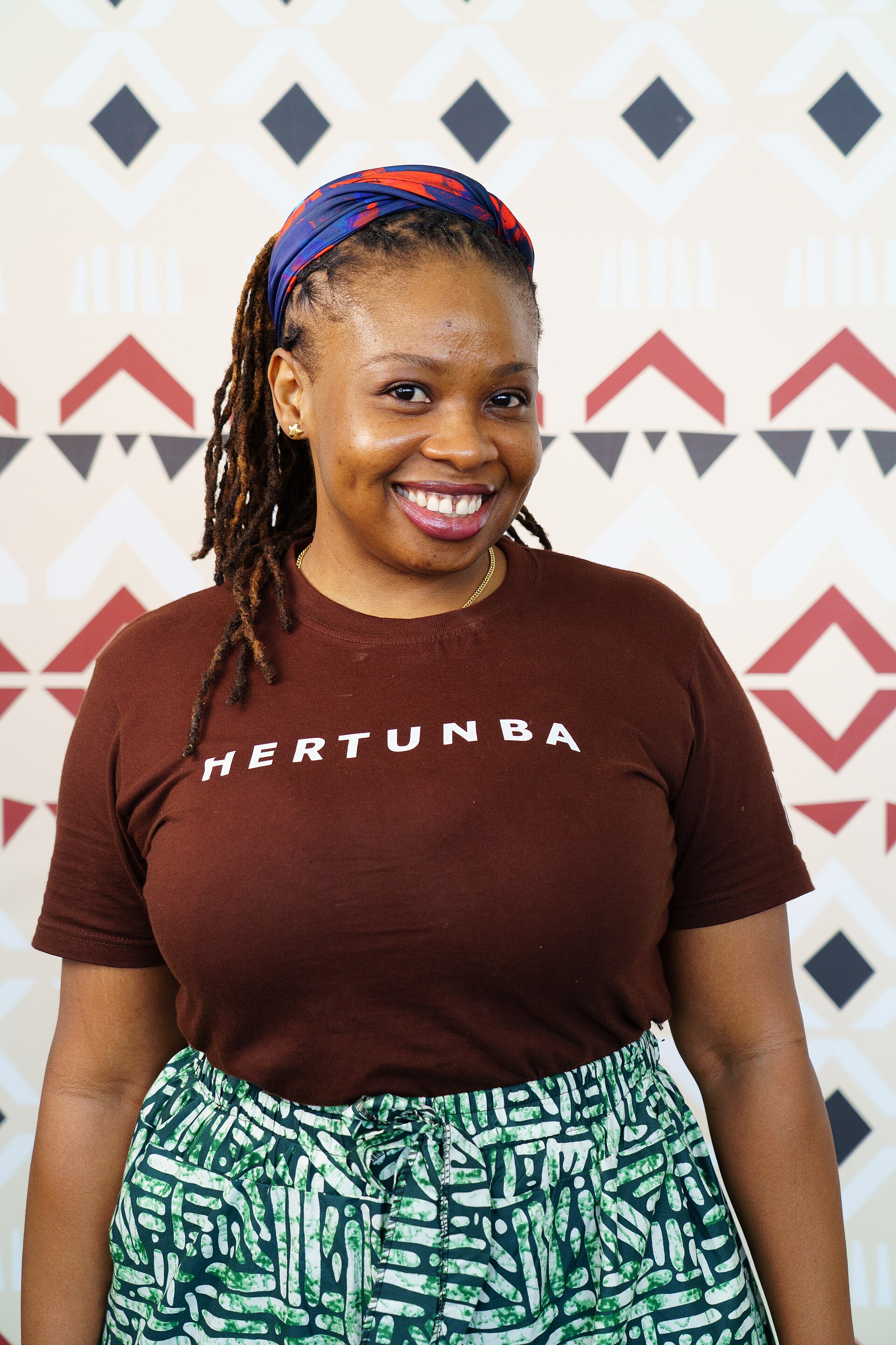 Ehi Enabulele portrait at Wikimania 2025 WikiPortraits Studio