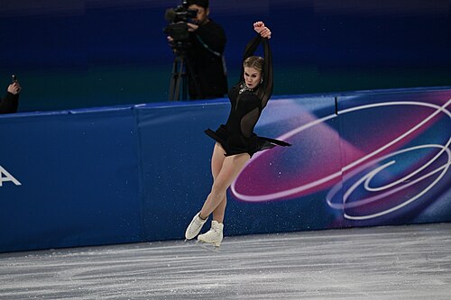 MILAN, ITALY - 19 FEBRUARY 2026: Ekaterina KURAKOVA of Poland compete during the Figure Skating Women Single Skating Free Skating at the Olympic Winter Games Milano Cortina 2026 Milano Ice Skating Arena on February 19, 2026 in Milan, Italy