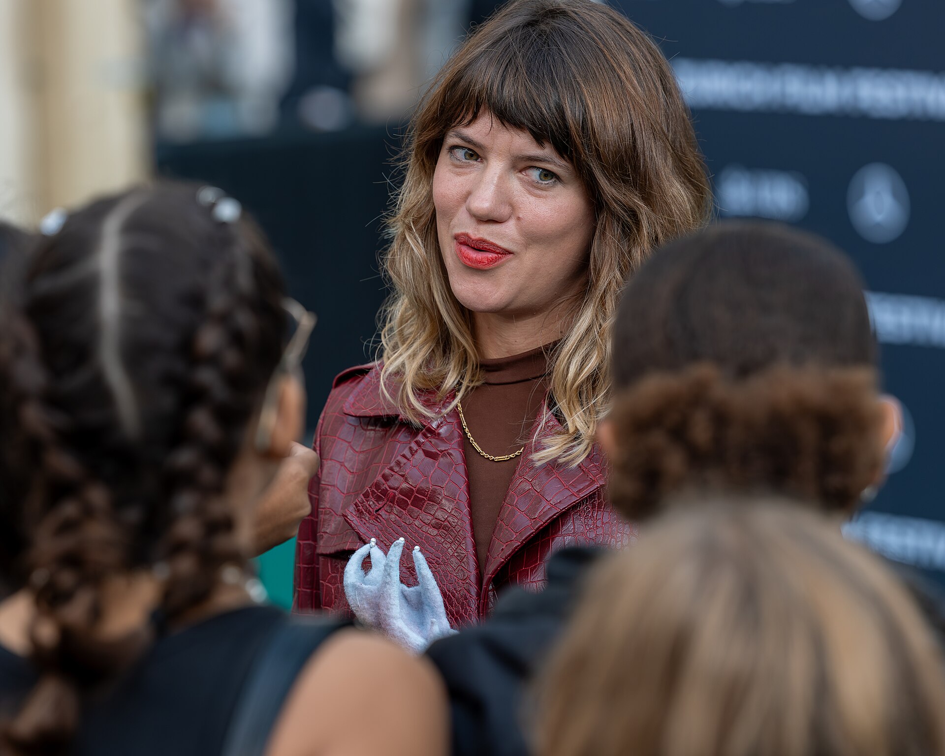 Eleanor Mortimer on the Green Carpet at the 2025 Zurich Film Festival.