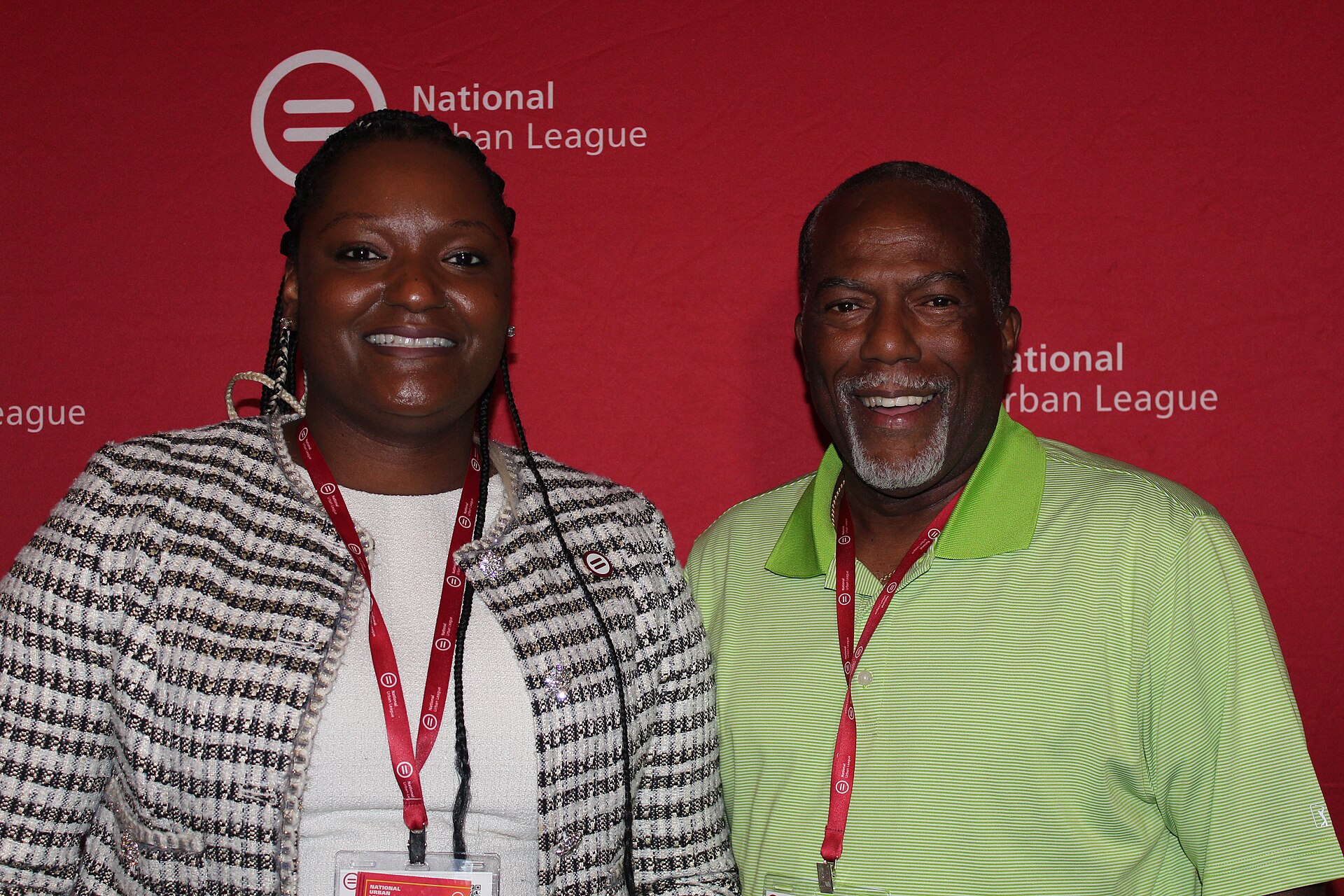 Elena R. Frazier, Event Producer for National Urban League, and Wayne (retired) Vice President of Regional Affiliate Operations Wayne Rock, at the 2025 National Urban League Conference.