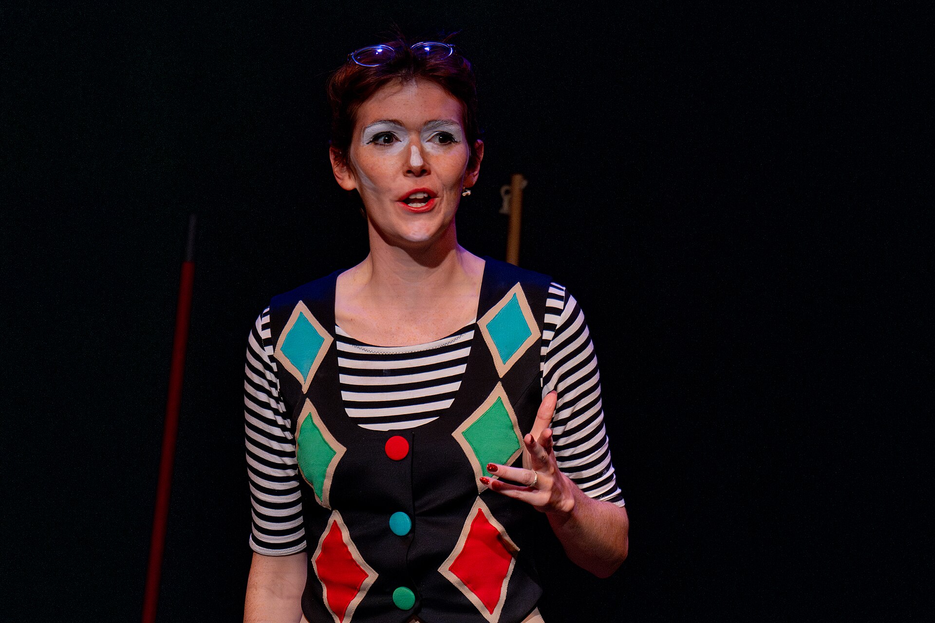 Elf Lyons, comedian, at the 2024 Edinburgh Festival Fringe in Edinburgh, Scotland.