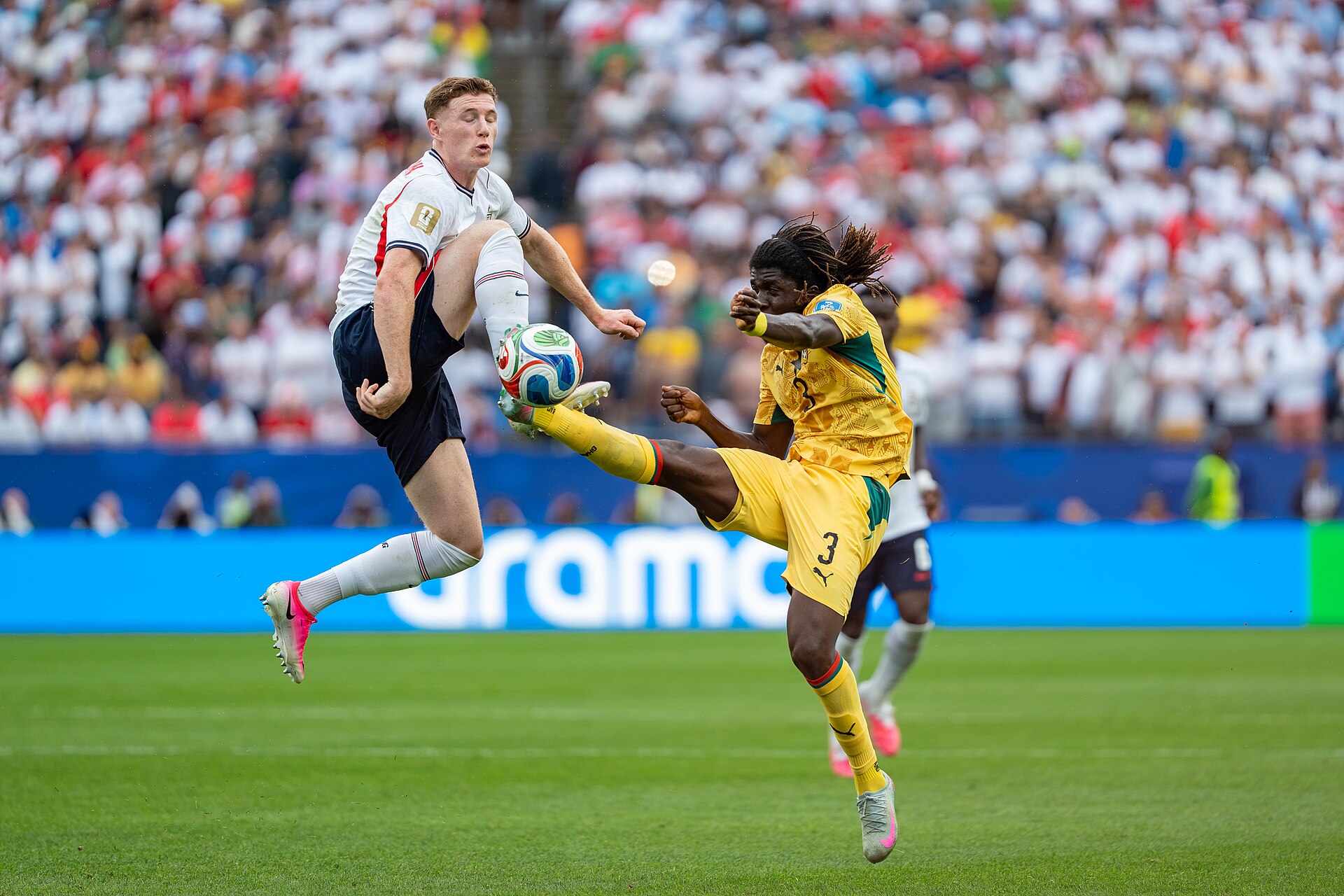 Elliot Anderson Caleb Yirenkyi during England v Ghana on 23 June 2026 at the 2026 FIFA World CupWikiPortraits at 2026 FIFA World Cup (England v Ghana, 23 June 2026)