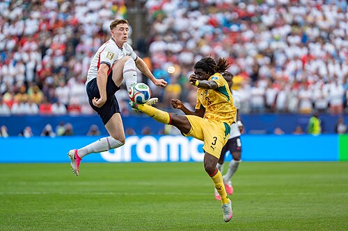 Elliot Anderson Caleb Yirenkyi during England v Ghana on 23 June 2026 at the 2026 FIFA World CupWikiPortraits at 2026 FIFA World Cup (England v Ghana, 23 June 2026)