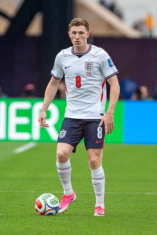 Elliot Anderson during England v Ghana on 23 June 2026 at the 2026 FIFA World CupWikiPortraits at 2026 FIFA World Cup (England v Ghana, 23 June 2026)