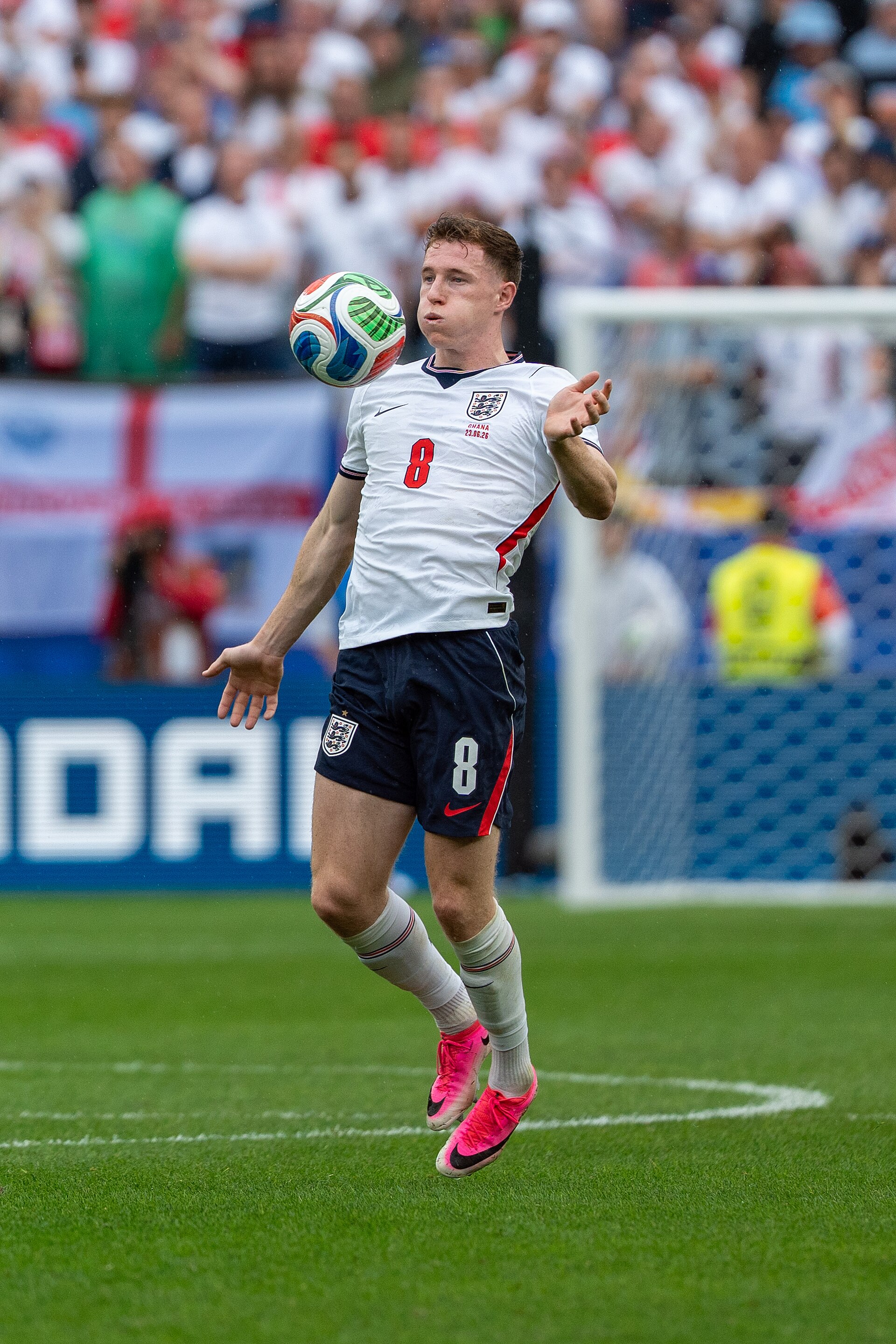 Elliot Anderson during England v Ghana on 23 June 2026 at the 2026 FIFA World CupWikiPortraits at 2026 FIFA World Cup (England v Ghana, 23 June 2026)