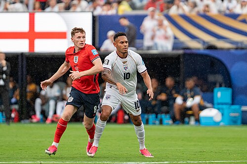 Elliot Anderson Ismael Diaz during England v Panama on 27 June 2026 at the 2026 FIFA World Cup