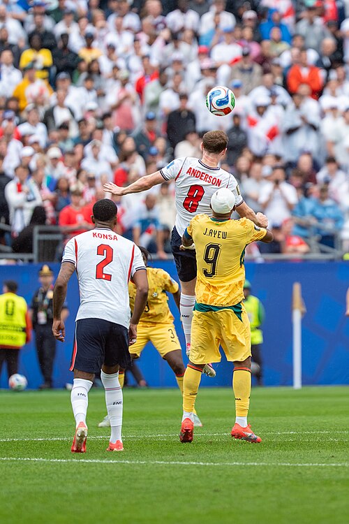 Elliot Anderson Jordan Ayew during England v Ghana on 23 June 2026 at the 2026 FIFA World CupWikiPortraits at 2026 FIFA World Cup (England v Ghana, 23 June 2026)