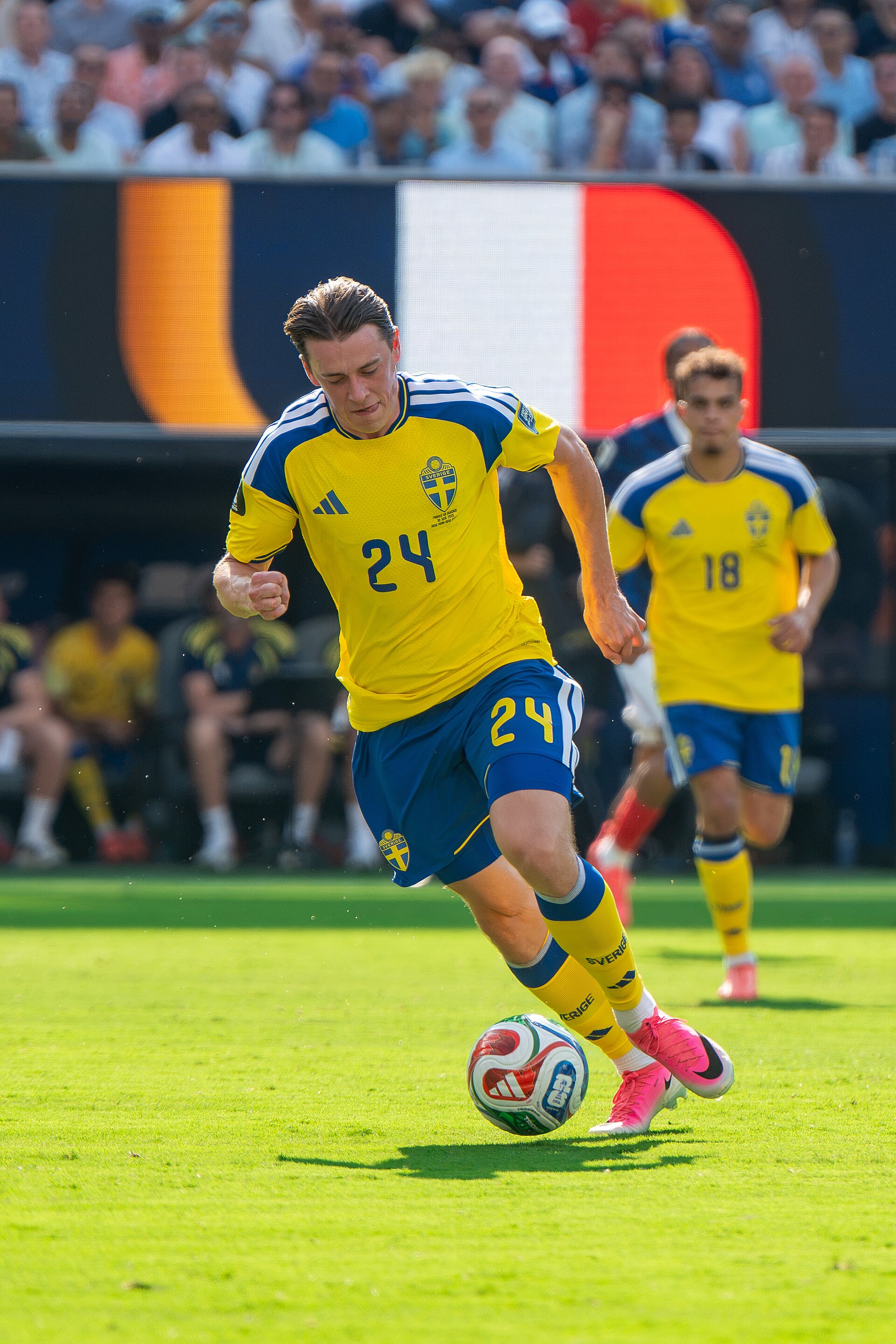 Elliot Stroud during France v Sweden at the 2026 FIFA World Cup
