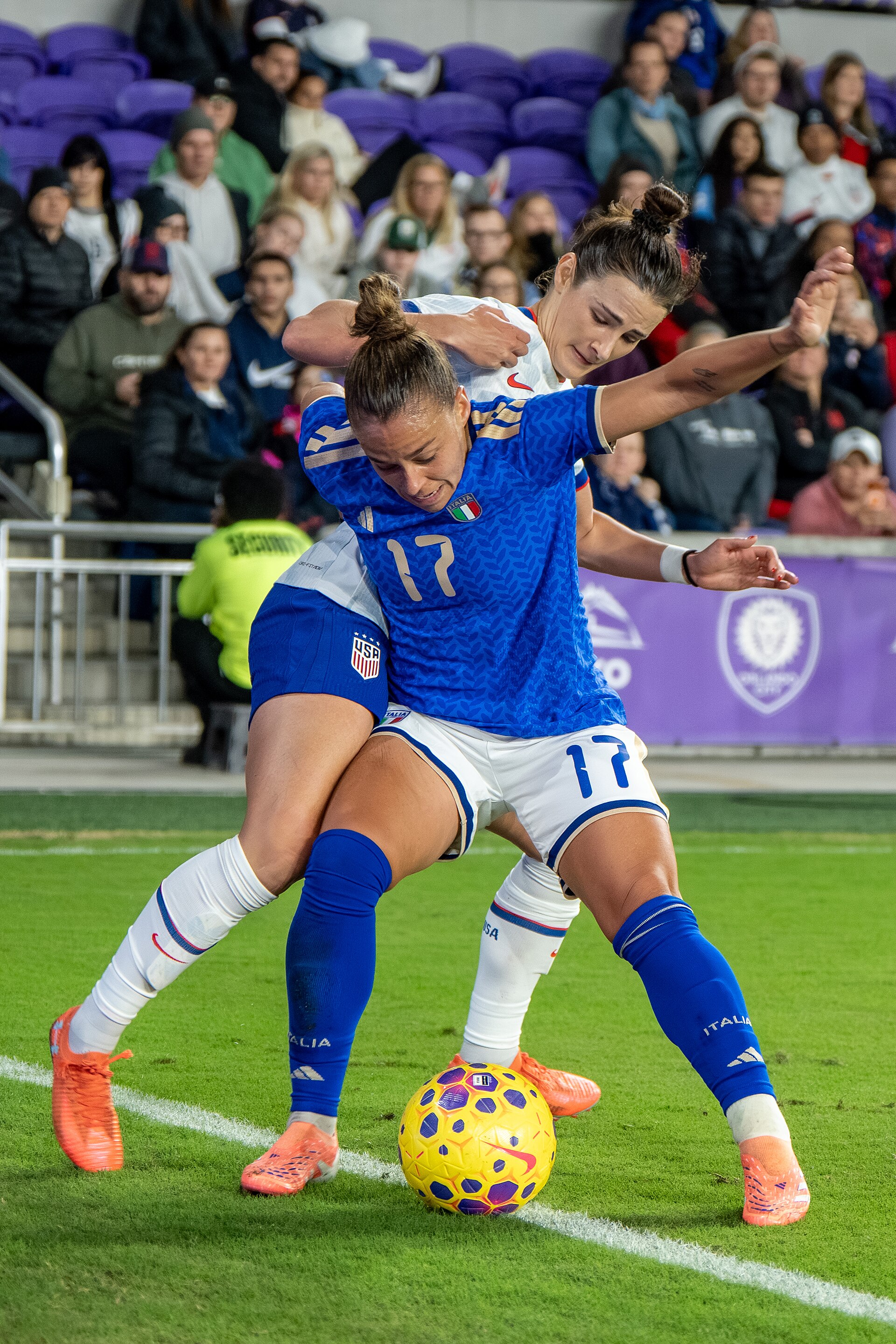 Emily Fox Lisa Boattin during United States Women's Soccer Team vs Italy Women's National Football Team on November 28 2025