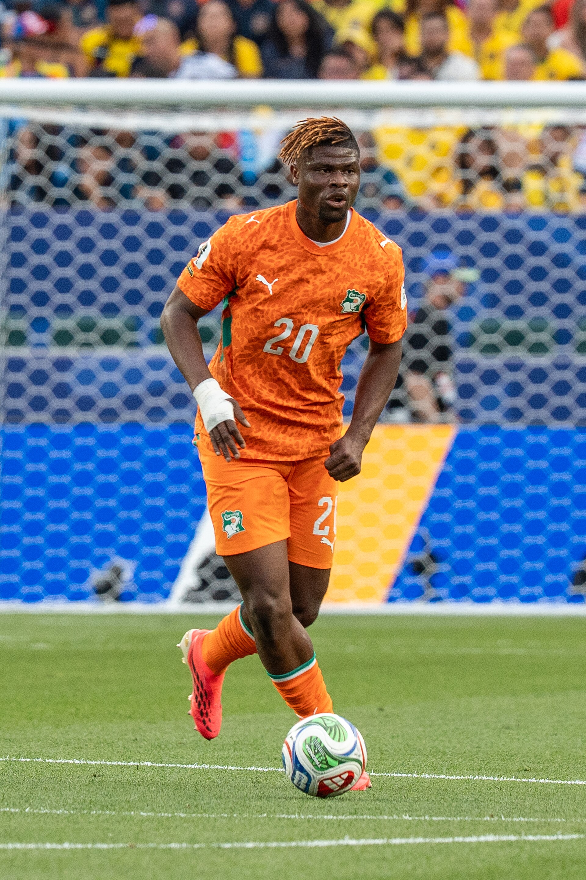 Emmanuel Agbadou during Côte d'Ivoire v Ecuador on 14 June 2026 at the 2026 FIFA World Cup