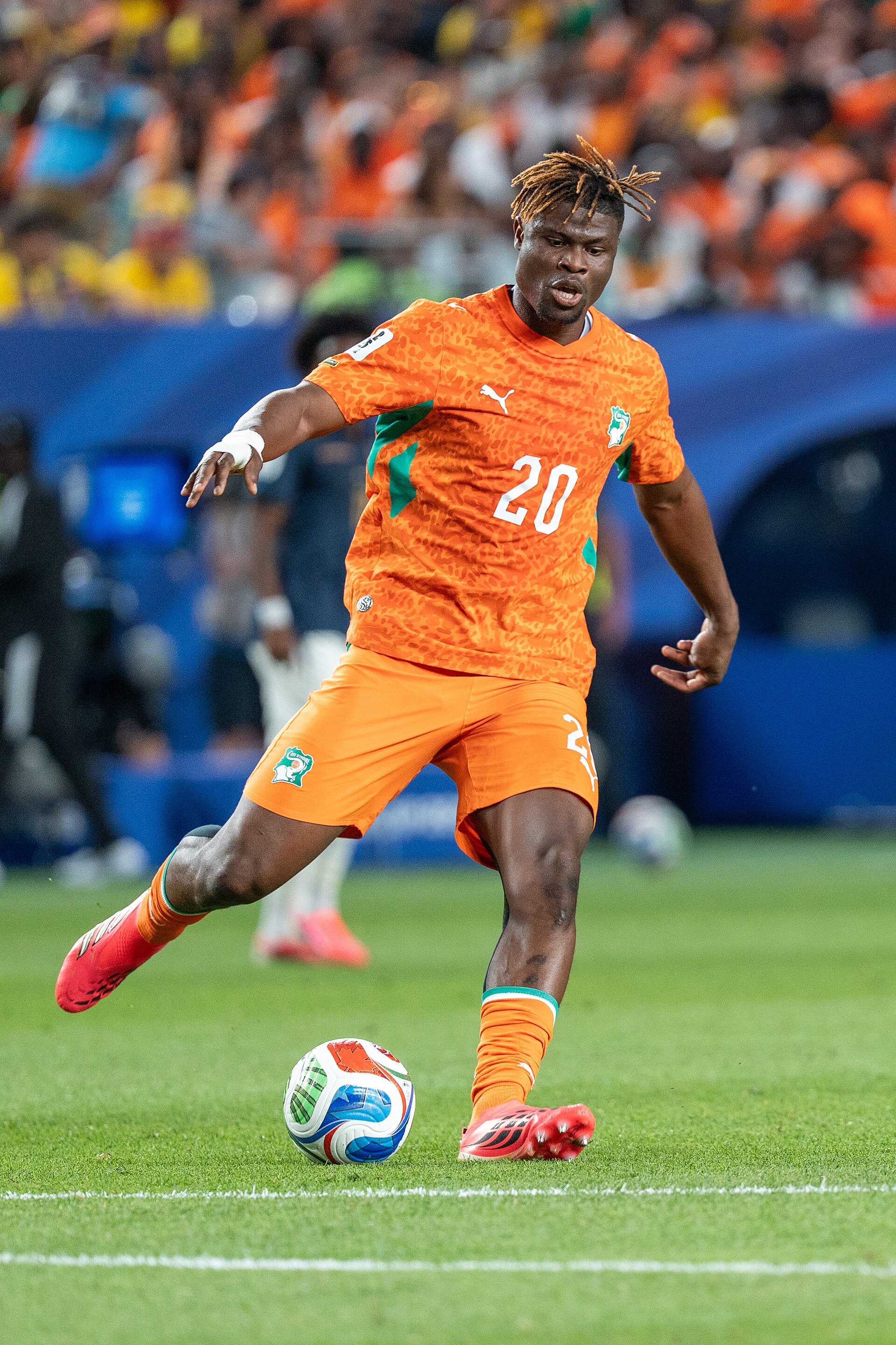 Emmanuel Agbadou during Côte d'Ivoire v Ecuador on 14 June 2026 at the 2026 FIFA World Cup