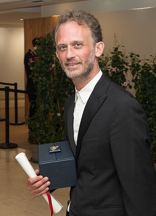 Emmanuel Marre, winner of Best Screenplay, at 2026 Cannes Film Festival