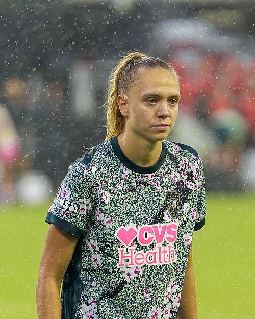 Esme Morgan playing for the Washington Spirit vs San Diego Wave FC on August, 2, 2026