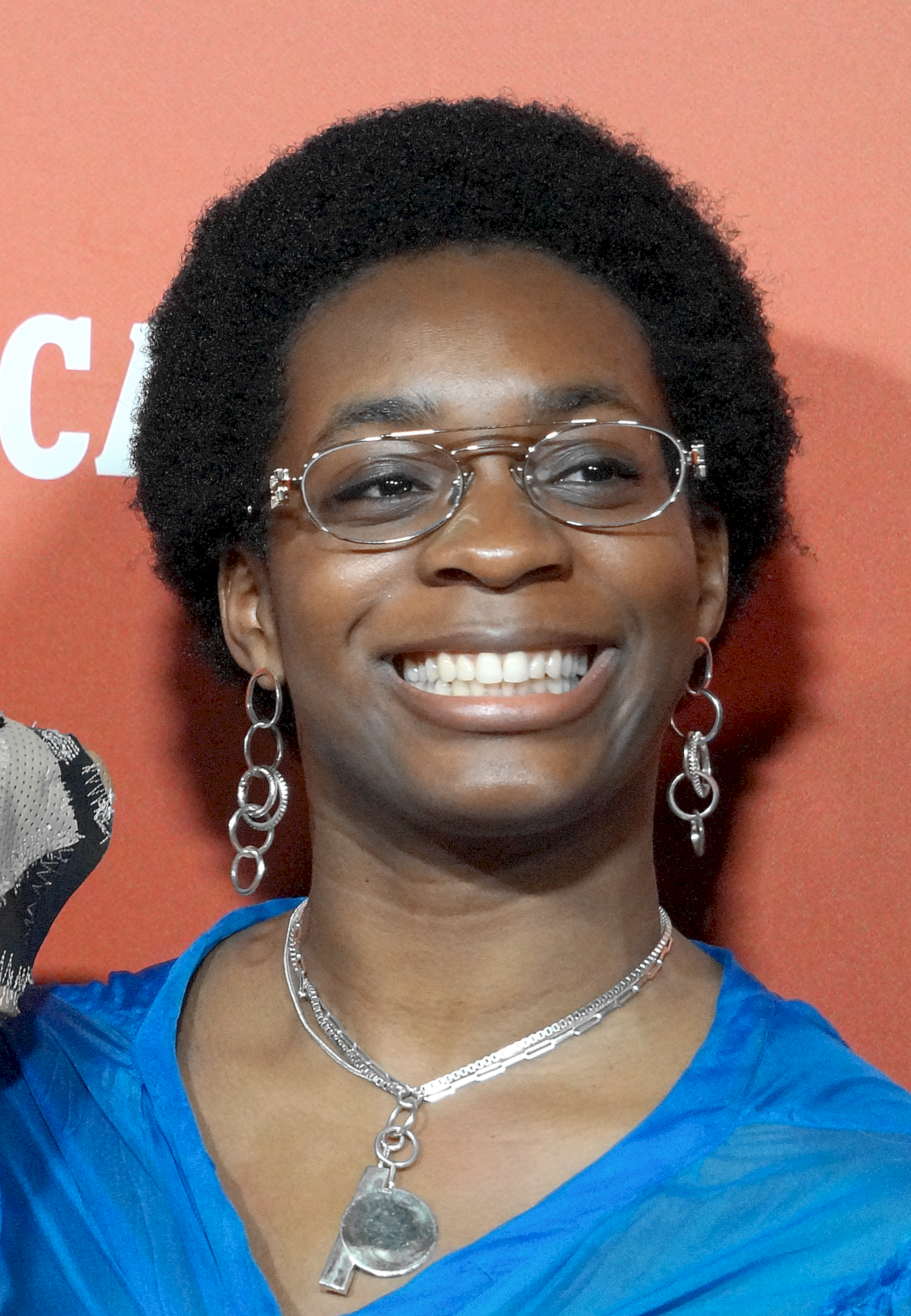 Esther Nwanu bij de voorstelling van 'Time:out', Filmfestival Oostende