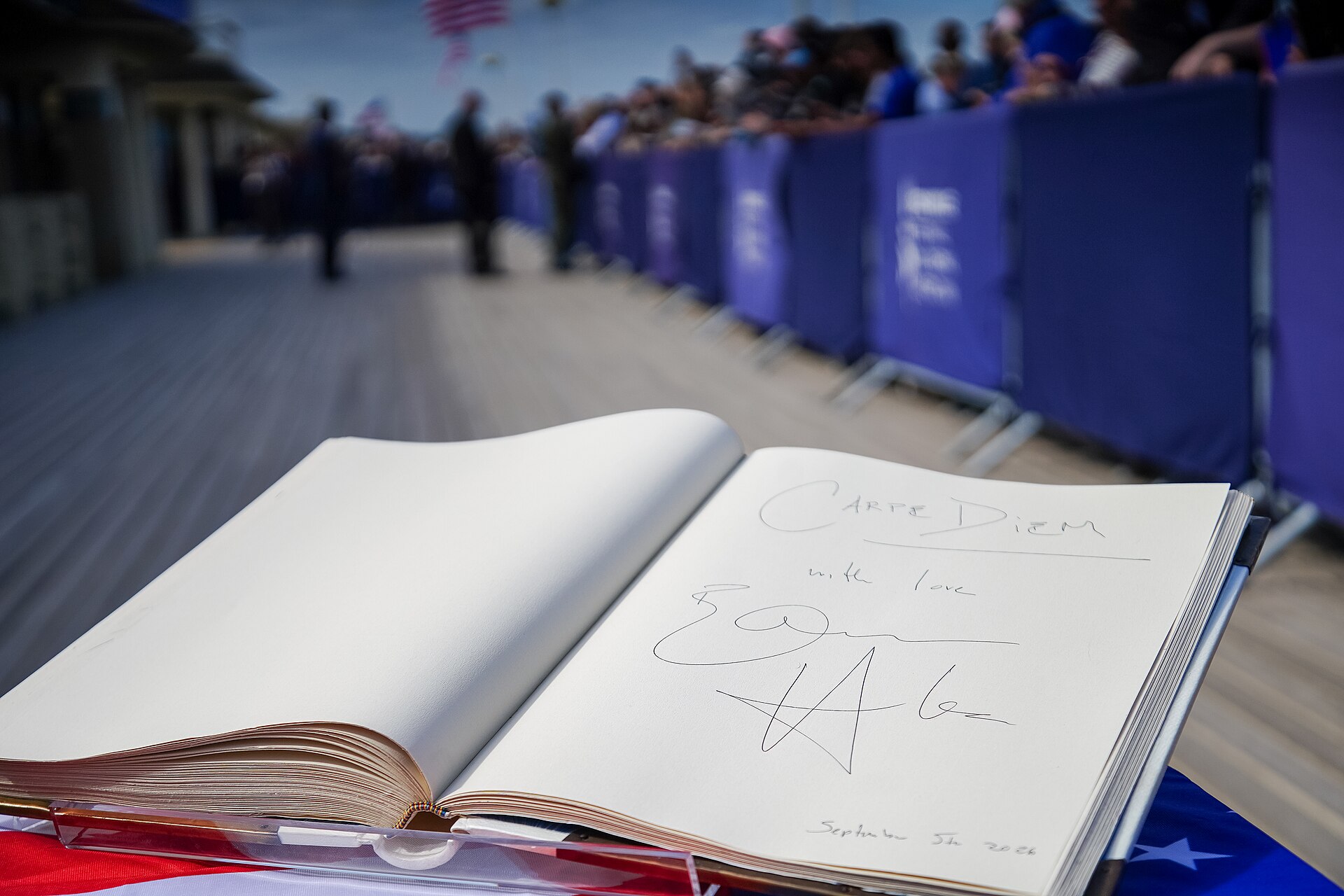 Ethan Hawke's signature for the Deauville American Film Festival