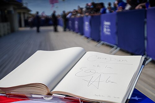 Ethan Hawke's signature for the Deauville American Film Festival