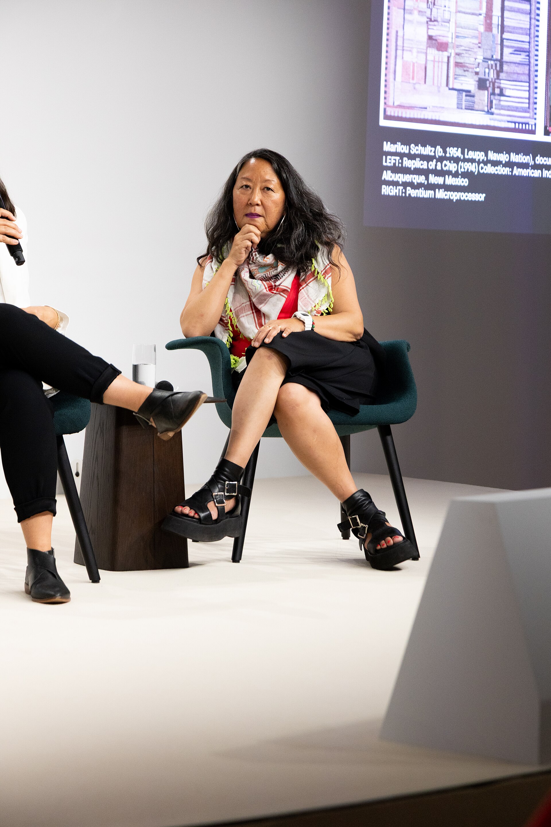 Eungie Joo, curator, at the Art Basel international art fair in Basel, Switzerland in June 2025.