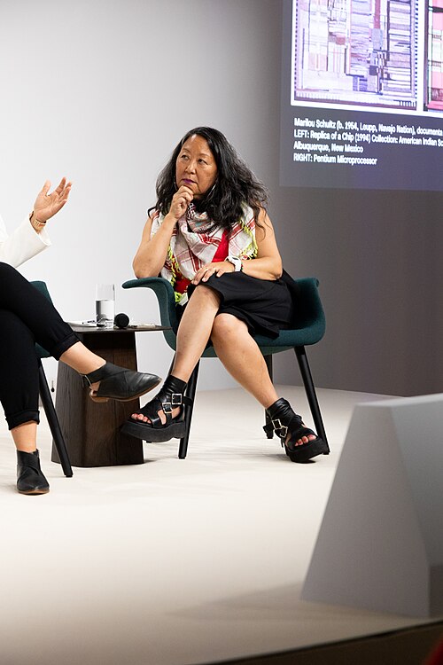 Eungie Joo, curator, at the Art Basel international art fair in Basel, Switzerland in June 2025.